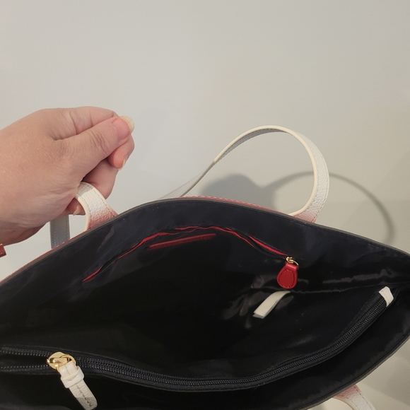 Tommy Hilfiger Nautical Navy, Red and White Tote - Picture 2 of 6